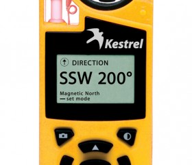 Kestrel 4500 pocket weather tracker with direction